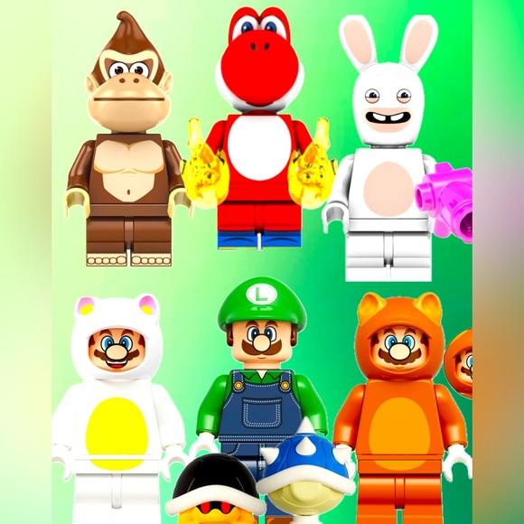 Lego / Non Lego | Toys | Donkey Kong Yoshi Raving Rabbid Luigi Flying ...